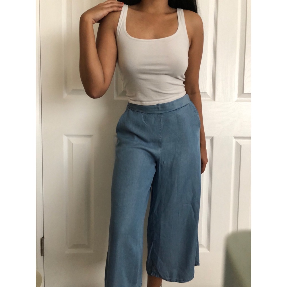 Cotton On chambray culottes